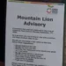 Warning signs at a Bay Area trailhead advise hikers about mountain lion safety
